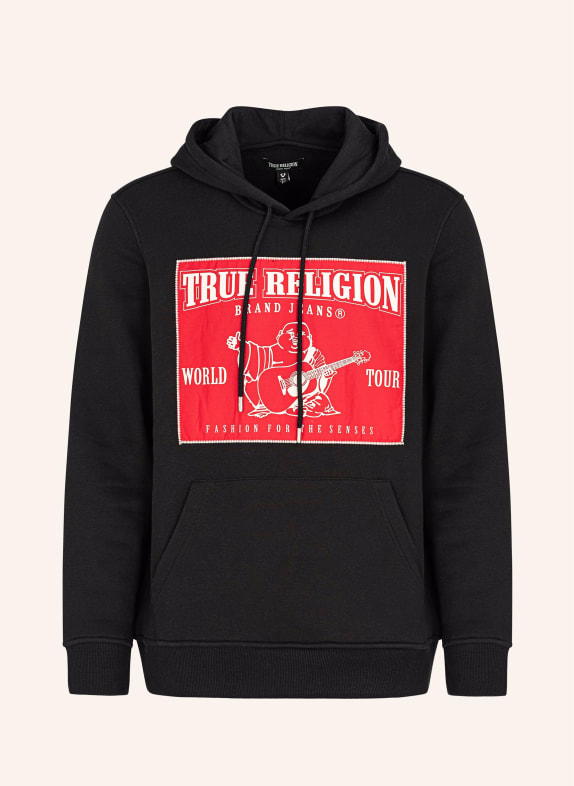 TRUE RELIGION Hoodie SCHWARZ