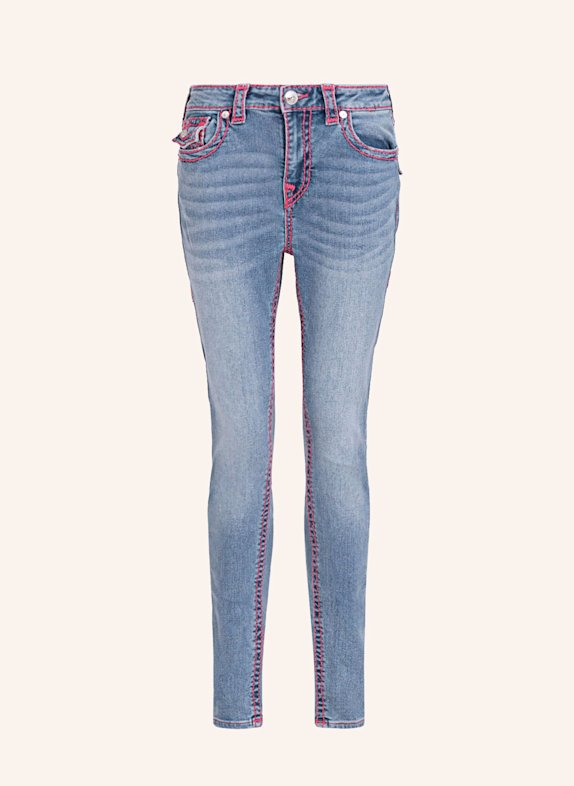 TRUE RELIGION Skinny Jeans JENNIE SUPER T HELLBLAU