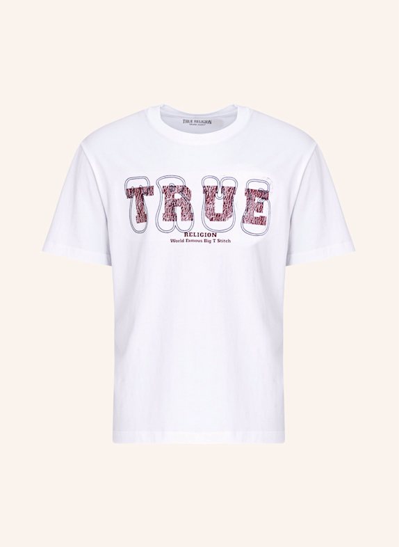 TRUE RELIGION T-Shirt SS TRUE STITCH WEISS