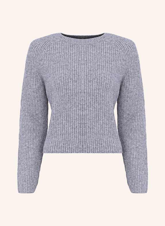 TRUE RELIGION Strick-Pullover RAGLAN GRAU