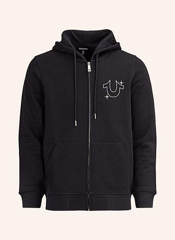 TRUE RELIGION Hoodie BUDDHA STAR SCHWARZ