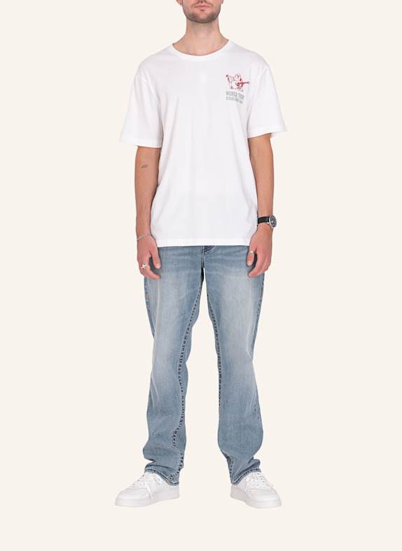 TRUE RELIGION T-Shirt HIGH DENSITY WEISS