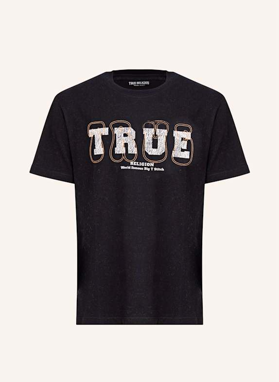 TRUE RELIGION T-Shirt SS TRUE STITCH SCHWARZ