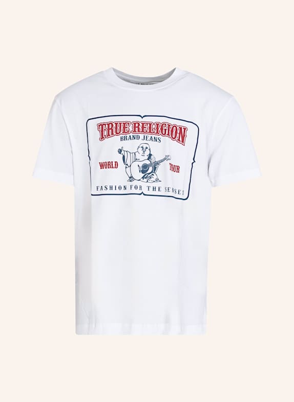 TRUE RELIGION T-Shirt HIGH DENSITY WEISS