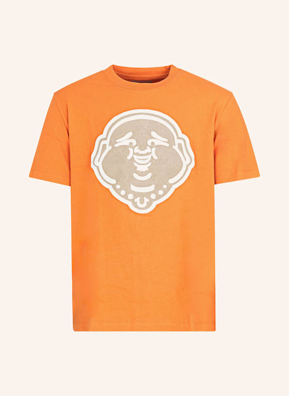 TRUE RELIGION T-Shirt BUDDHA FACE SCHWARZ