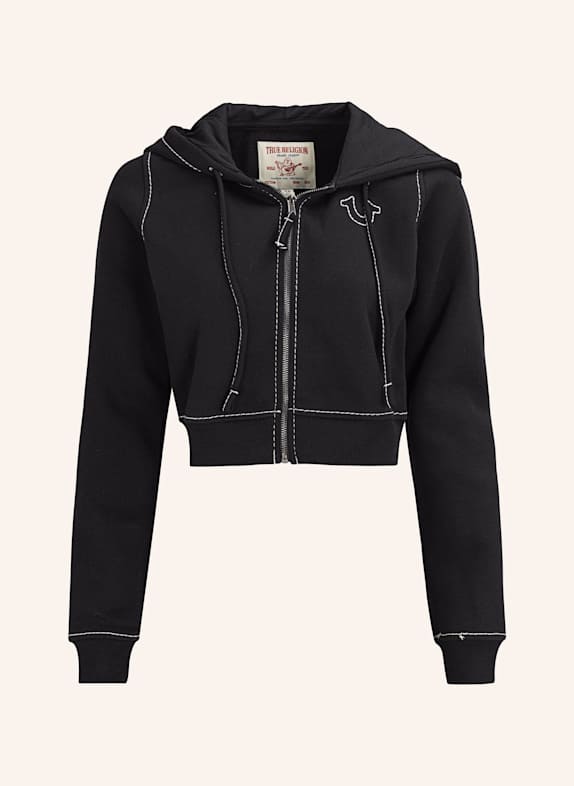 TRUE RELIGION Sweatjacke SCHWARZ