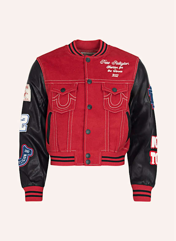 TRUE RELIGION Collgejacke ANNIVERSARY ROT