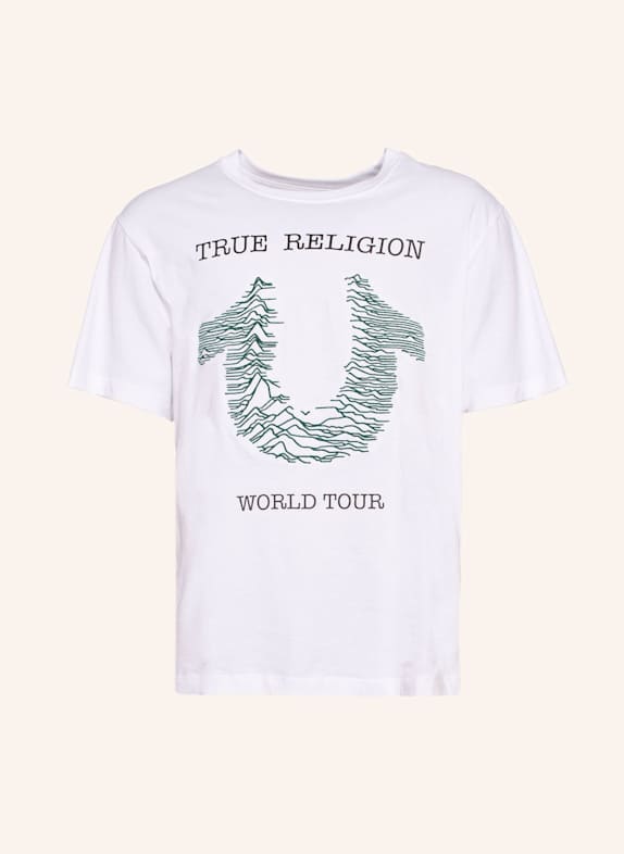 TRUE RELIGION T-Shirt  EMBRO RADIO WAVE WEISS