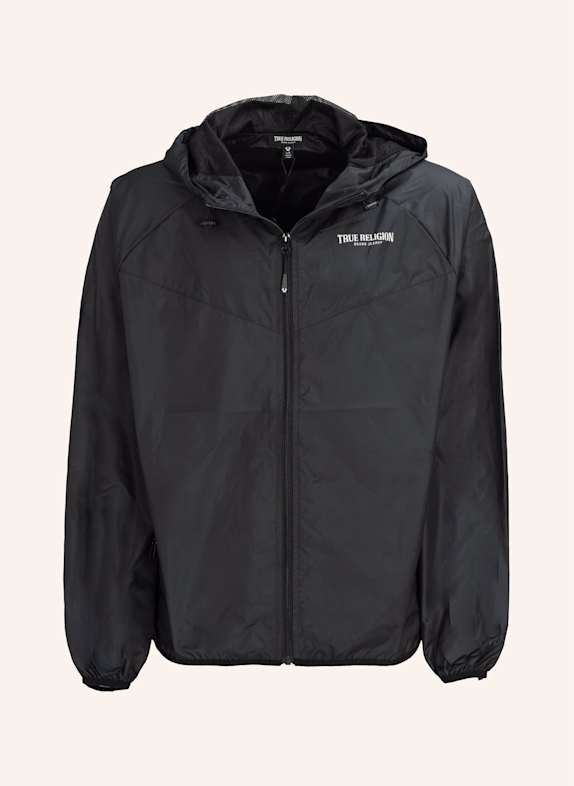 TRUE RELIGION Windbreaker SCHWARZ