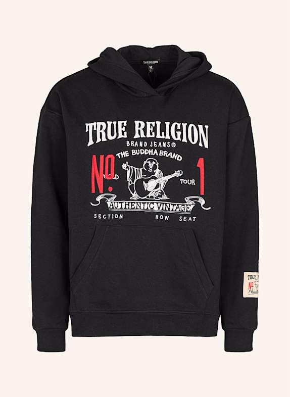 TRUE RELIGION Hoodie TRUE VINTAGE SCHWARZ