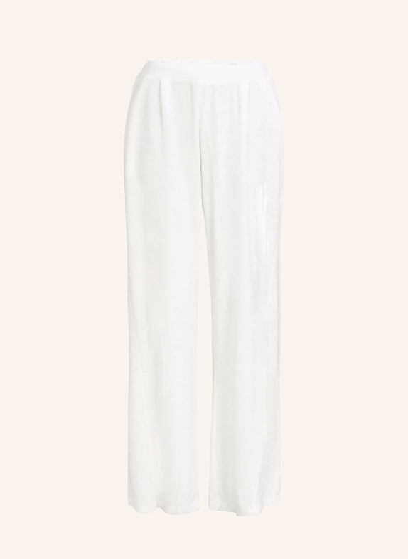 TRUE RELIGION Frotteehose Wide Leg WEISS