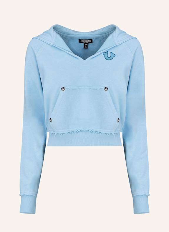 TRUE RELIGION Hoodie HELLBLAU