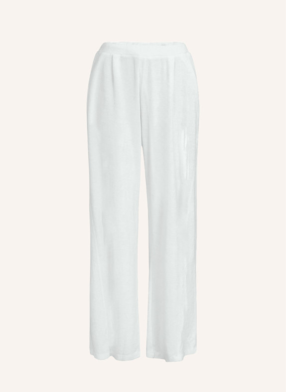 TRUE RELIGION Frotteehose Wide Leg HELLGRÜN