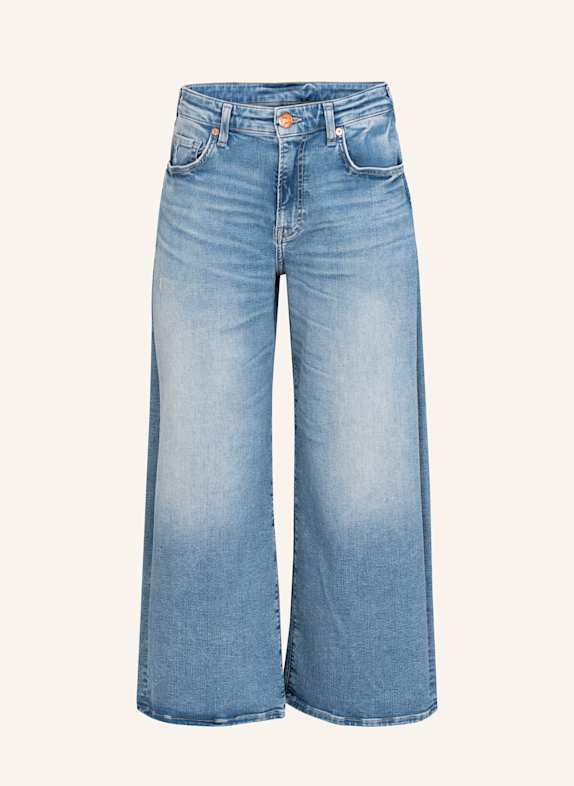 TRUE RELIGION Wide Leg Jeans VOLUME CROP HELLBLAU/ HELLGRAU