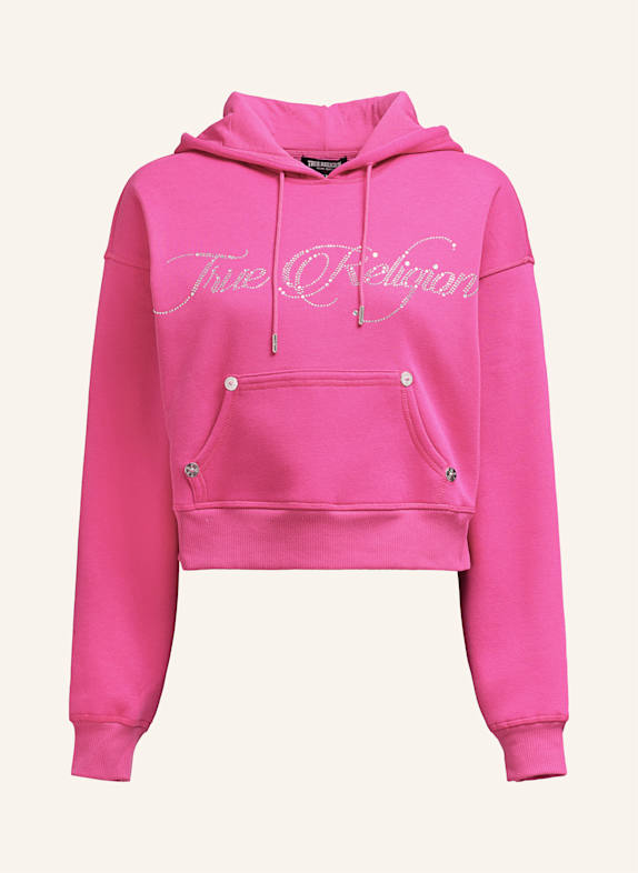 TRUE RELIGION Hoodie Cropped PINK
