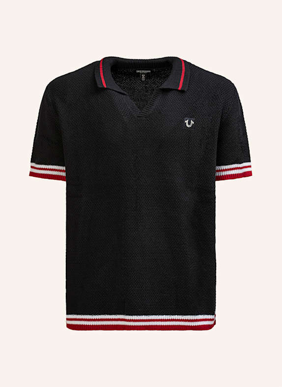TRUE RELIGION Poloshirt SCHWARZ