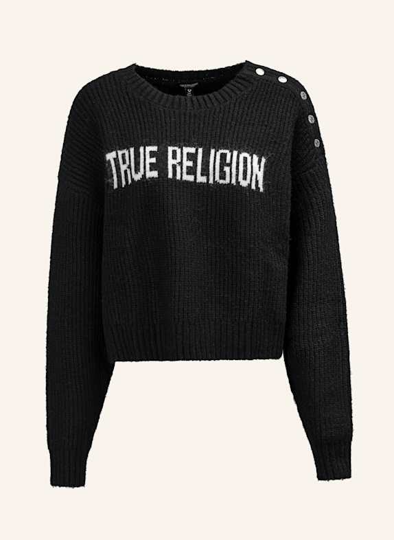 TRUE RELIGION Strickpullover SCHWARZ