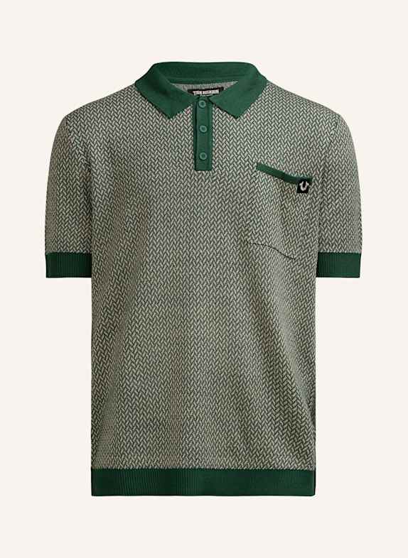 TRUE RELIGION Poloshirt KNIT GRÜN