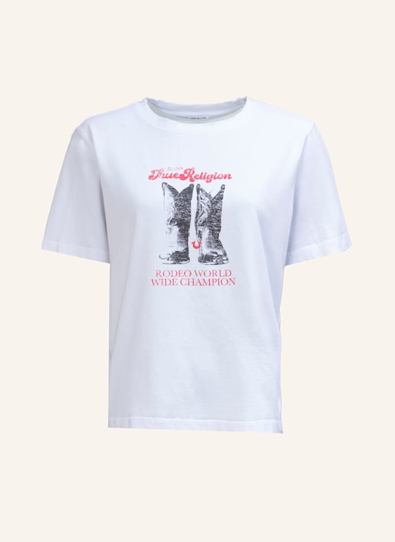 TRUE RELIGION T-Shirt BOOTS WEISS