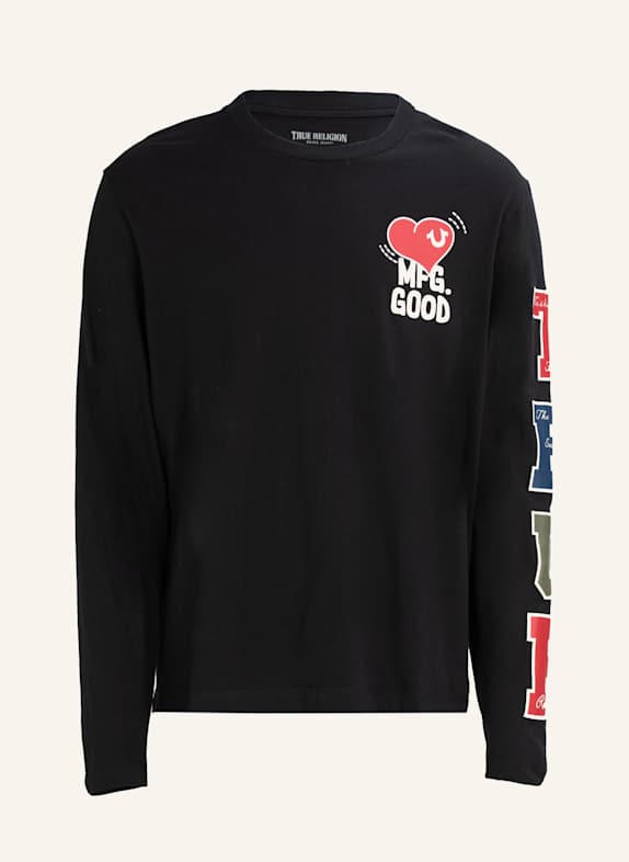 TRUE RELIGION Longsleeve LOVE SCHWARZ