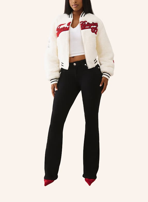 TRUE RELIGION Collgejacke CHENILLE BOMBER WEISS