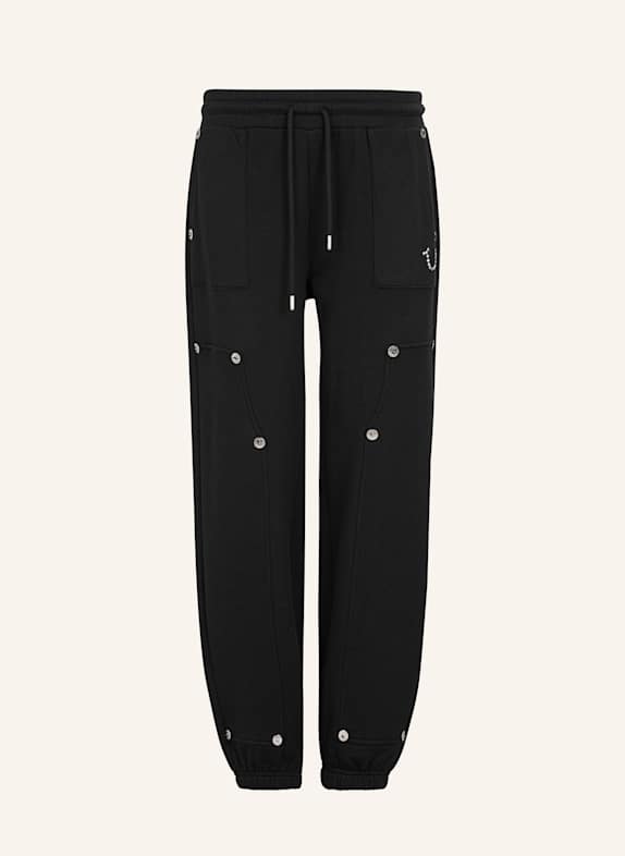TRUE RELIGION Sweathose STUDDED CARPENTER SCHWARZ