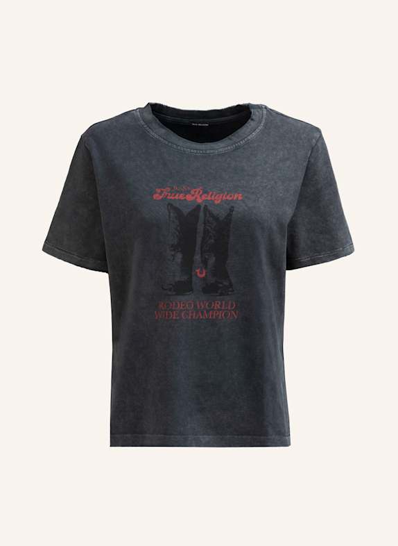 TRUE RELIGION T-Shirt BOOTS SCHWARZ