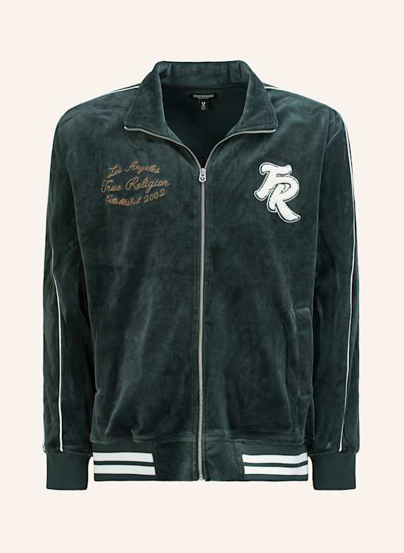 TRUE RELIGION Trainingsjacke GRÜN