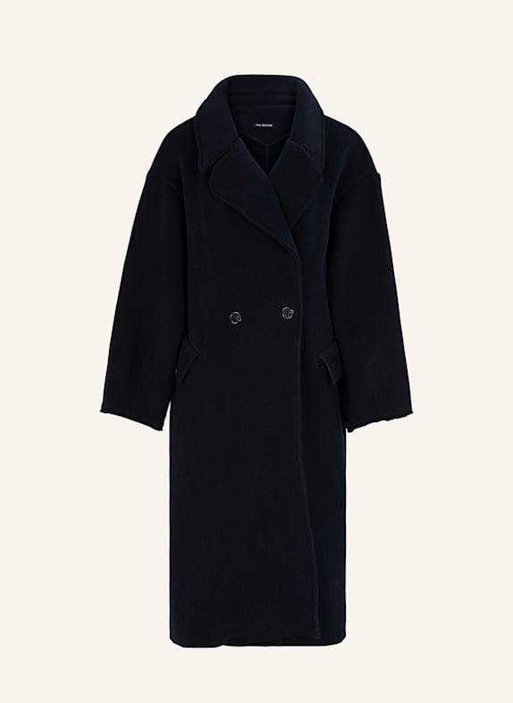 TRUE RELIGION Oversized-Wollmantel DUNKELBLAU
