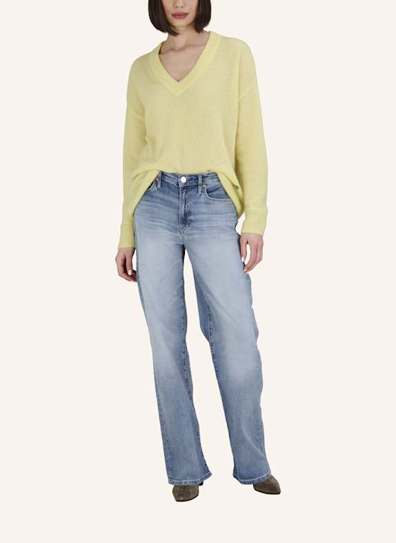 TRUE RELIGION Pullover V-Neck AMARA GELB