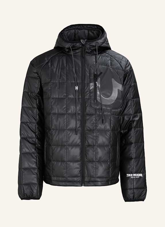 TRUE RELIGION Puffer-Jacke SCHWARZ