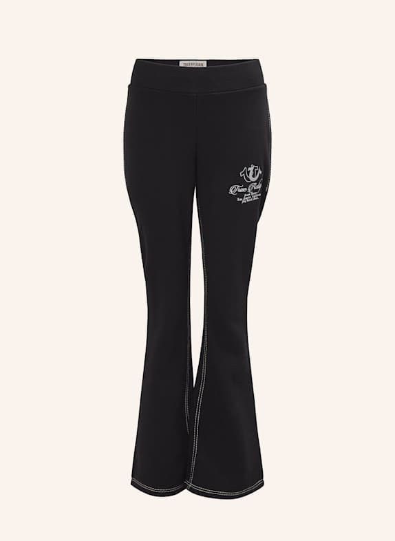 TRUE RELIGION Flare Sweatpants SCHWARZ