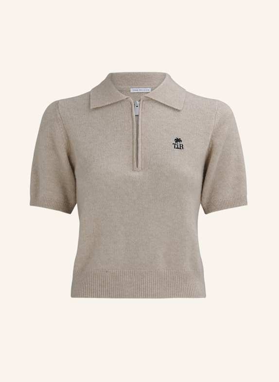TRUE RELIGION Strick-Poloshirt AMARA BEIGE