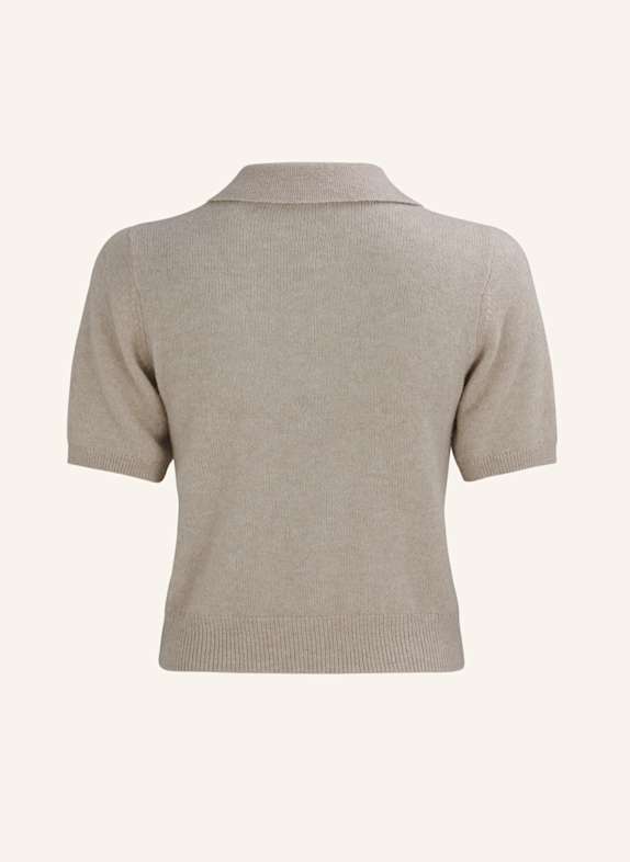TRUE RELIGION Strick-Poloshirt AMARA BEIGE