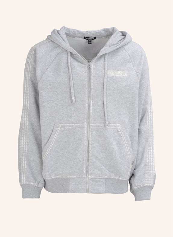 TRUE RELIGION Zip-Hoodie GRAU