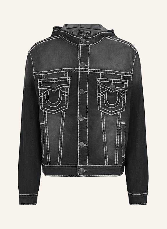 TRUE RELIGION Jeansjacke SCHWARZ
