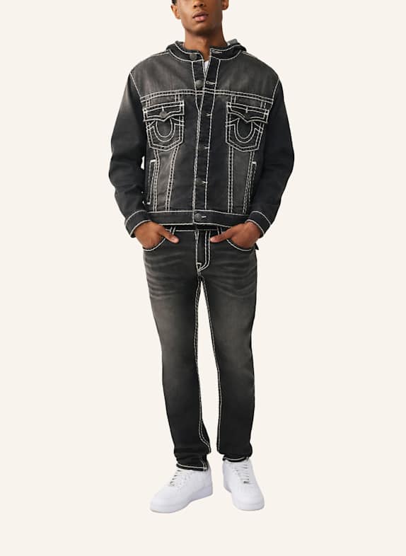 TRUE RELIGION Jeansjacke SCHWARZ