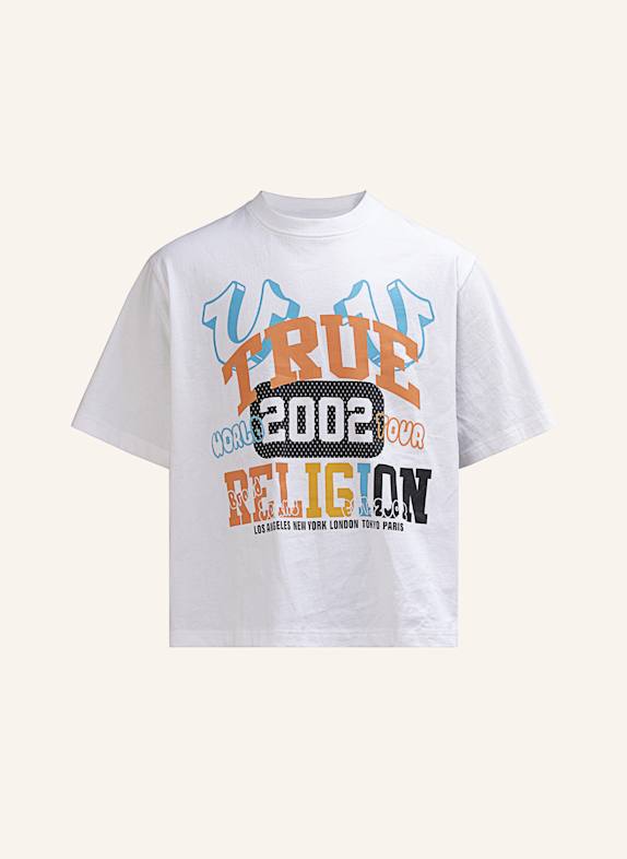 TRUE RELIGION T-Shirt UNIVERSITY WEISS