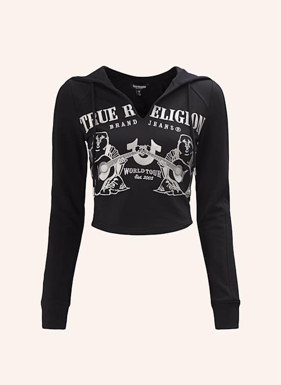 TRUE RELIGION Hoodie SCHWARZ