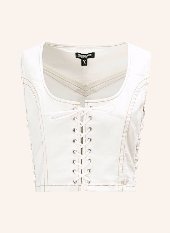 TRUE RELIGION Denim-Top WEISS