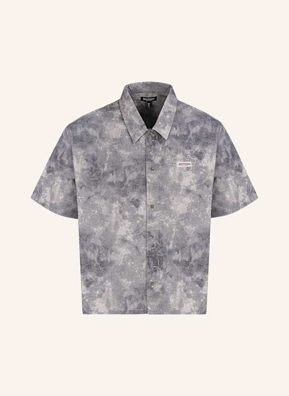 TRUE RELIGION Kurzarmhemd AOP GRAU