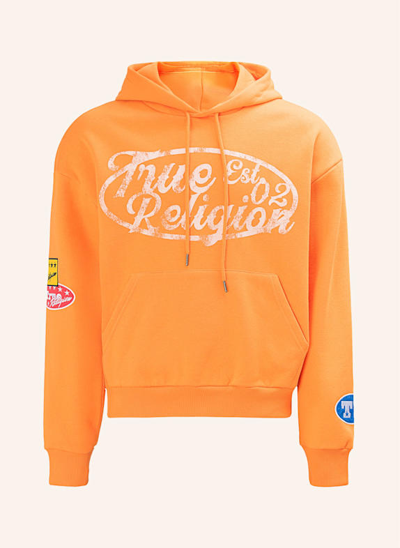 TRUE RELIGION Hoodie PATCH BLAU