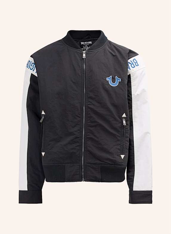 TRUE RELIGION Chopper JACKE SCHWARZ/ WEISS
