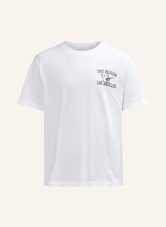 TRUE RELIGION T-Shirt PRINT BUDDHA WEISS