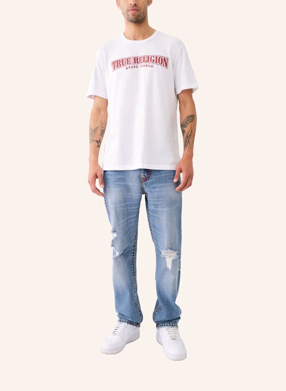 TRUE RELIGION T-Shirt BRUSH WEISS