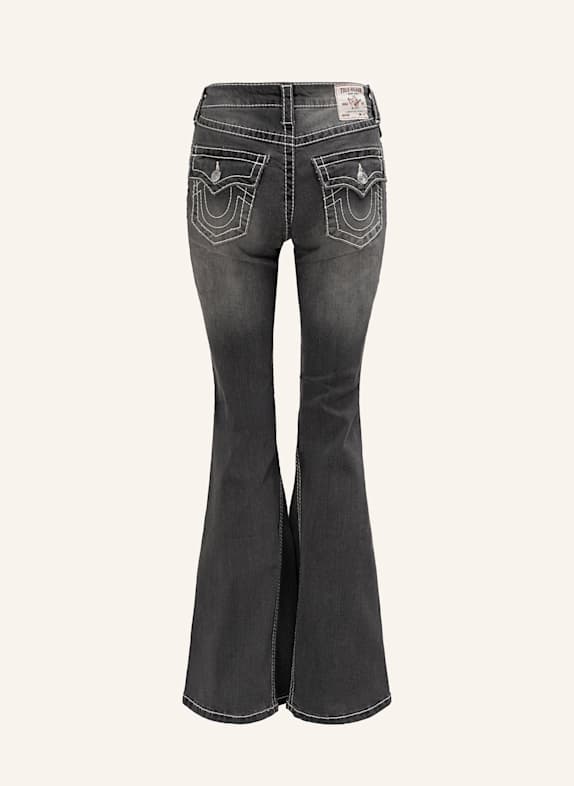 TRUE RELIGION Flared-Jeans SCHWARZ
