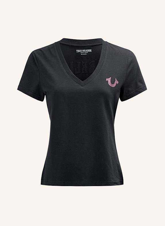 TRUE RELIGION T-Shirt HERITAGE SCHWARZ