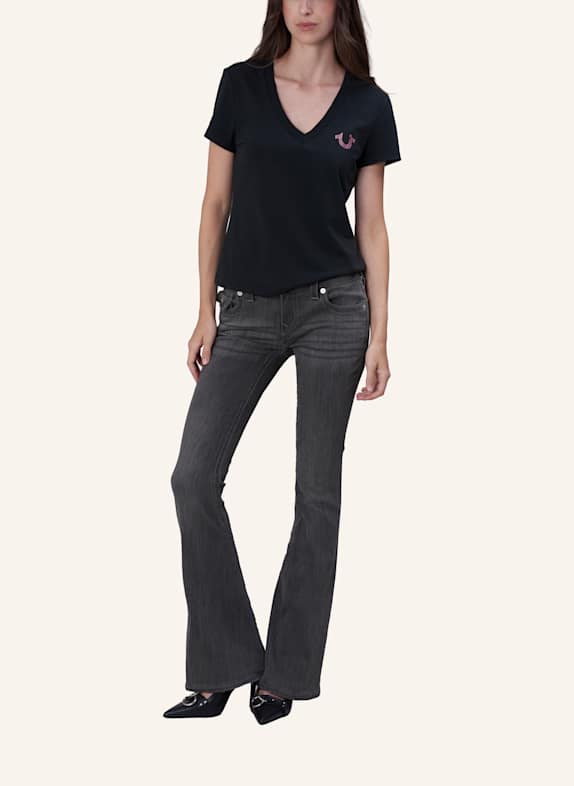 TRUE RELIGION T-Shirt HERITAGE SCHWARZ
