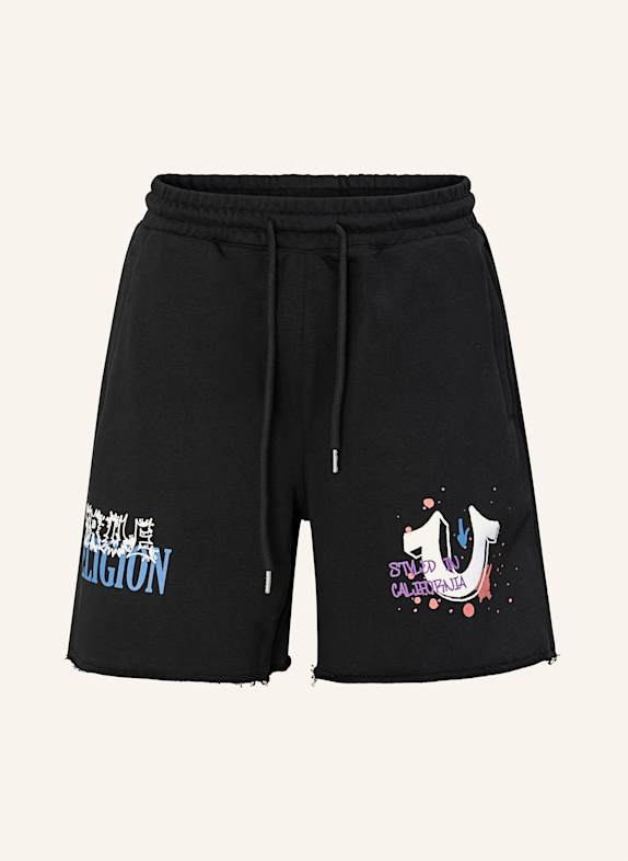 TRUE RELIGION Shorts CONCERT LOGO SCHWARZ
