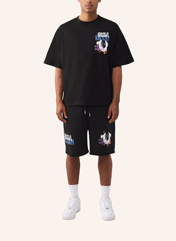 TRUE RELIGION Shorts CONCERT LOGO SCHWARZ